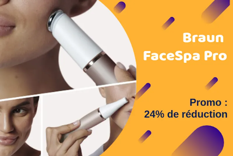 Braun FaceSpa Pro promo 24 pourcent