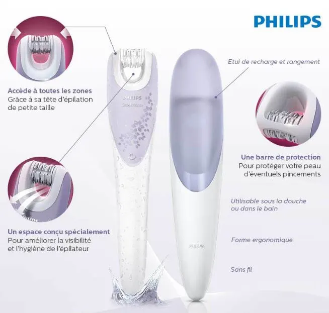 detail epilateur electrique philips hp6565 00 special zones intimes