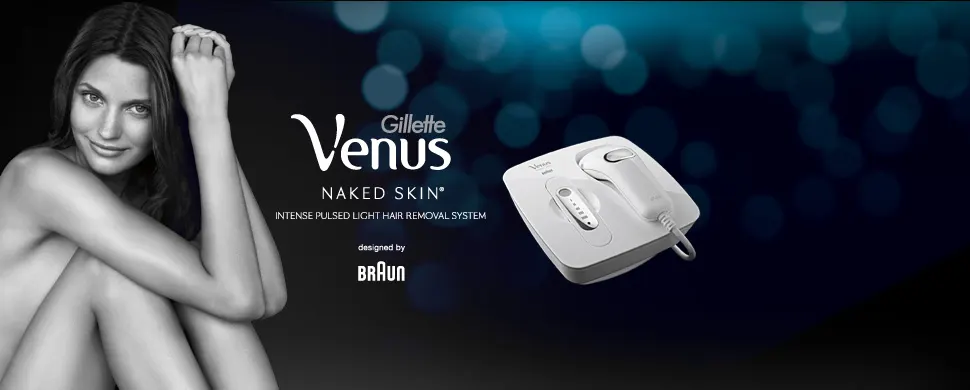epilateur lumiere pulsee gillette venus naked skin