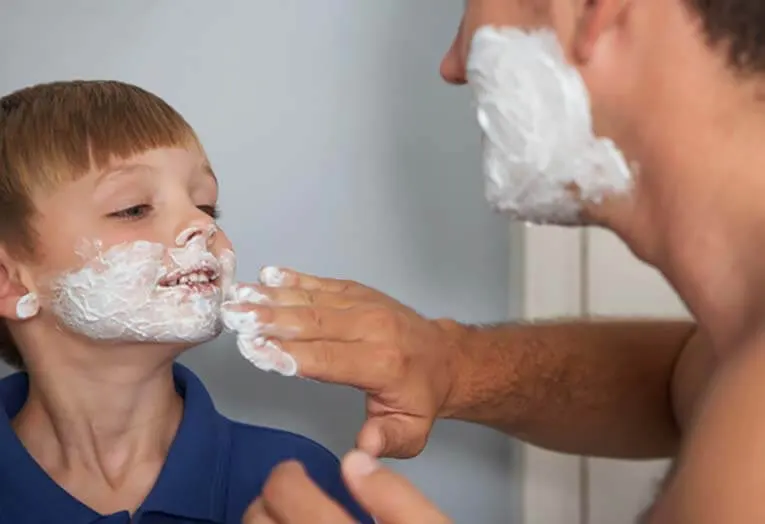 rasage pere et fils