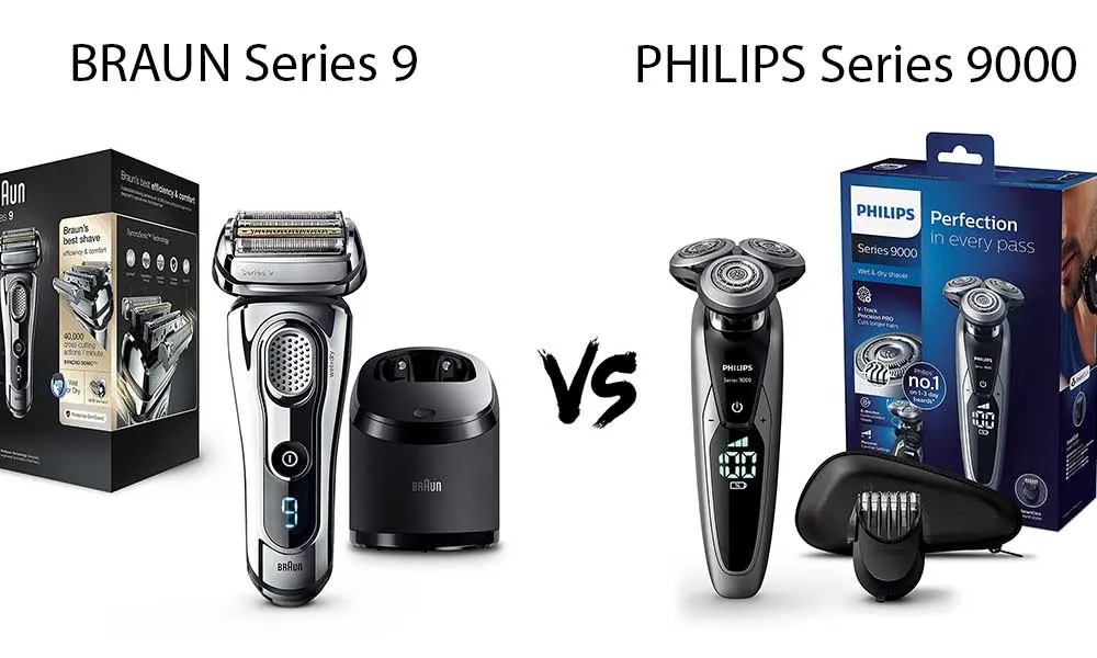 rasoir braun serie 9 ou philips serie 9000