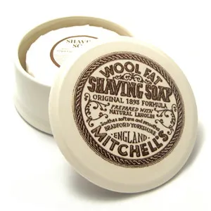 savon à barbe mitchell wool fat
