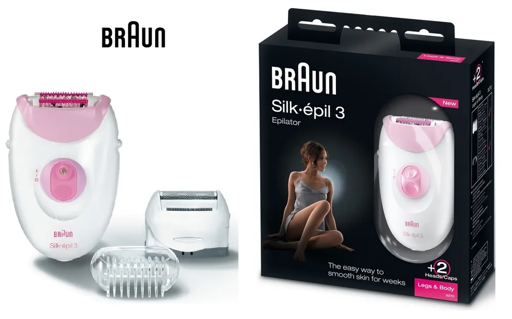 test braun silk epil 3 3270 épilateur électrique pas cher